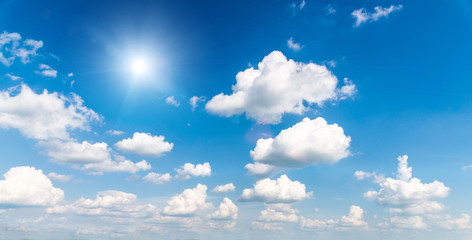 Wall Mural - blue sky and clouds background