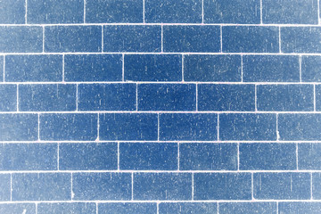 blue rectangular brick wall background