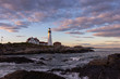 © Garrett - Sunset view of the Portland Head Lighthouse in Portland Maine