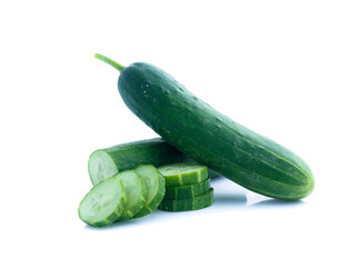 Cucumber  isolated on white background