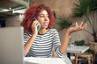 © zinkevych - Woman calling her business partner while having some issues