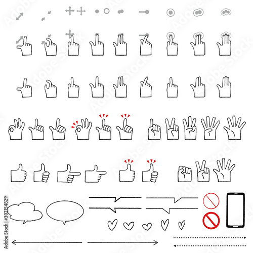 手 サイン タッチ アイコン 白 Comprar Este Vector De Stock Y Explorar Vectores Similares En Adobe Stock Adobe Stock