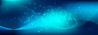 Particles Vector. Blue Streaming Backgrounds. 