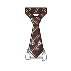 Sticker - tie with the on mascot shape afraid