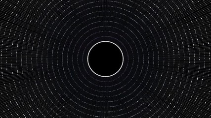 Wall Mural - 4k animated particle tunnel