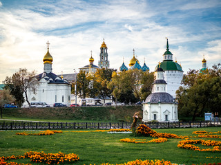 Wall Mural - Trinity Lavra of St. Sergius, Sergiev Posad, Moscow Region. gold ring of Russia