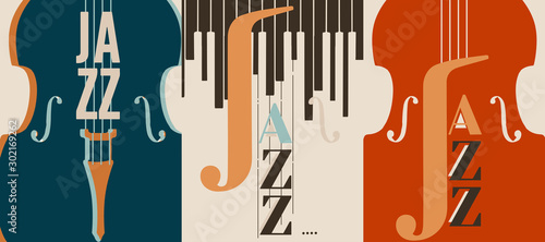 Dekoracja na wymiar  plakat-festiwalu-muzyki-jazzowej-z-wiolonczela-plaski-wektor-ilustracja-projektu-kolorowa-muzyka