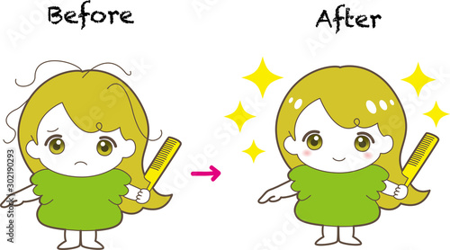 クシ 女の子 栗色 ボサボサな髪 きれいな髪 ビフォーアフター ヘアケア キャラクター かわいい Vector De Stock Adobe Stock クシ 女の子 栗色 ボサボサな髪 きれいな髪 ビフォーアフター ヘアケア キャラクター かわいい Vector De Stock Adobe Stock