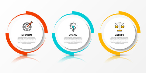 infographic design template. creative concept with 3 steps