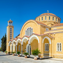 Agios Georgios, New Church Of Saint George On The Main Square, Paralimni, Famagusta District, Cyprus.
