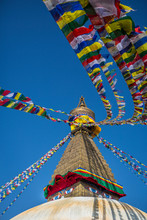 Boudhanath Stupa, An Iconic Buddhist Site In Kathmandu, Nepal.