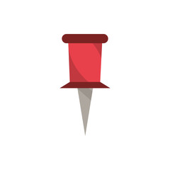 Poster - push pin office work business equipment icon