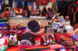 Colorful souvenirs  at a Tarabuco traditional market, Bolivia
