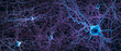 Connected neurons or nerve cells- 3d illustrationtion