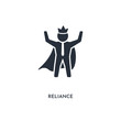 reliance icon. simple element illustration. isolated trendy filled reliance icon on white background. can be used for web, mobile, ui.