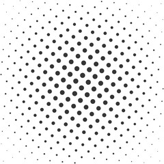 Wall Mural - black halftone dots background - vector.