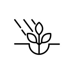 Sticker - growth plant rural agriculture thick line