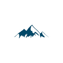 Poster - Mountain landscape icon logo design