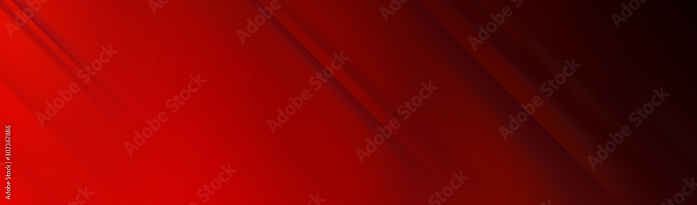 Red background for wide banner - obrazy, fototapety, plakaty 