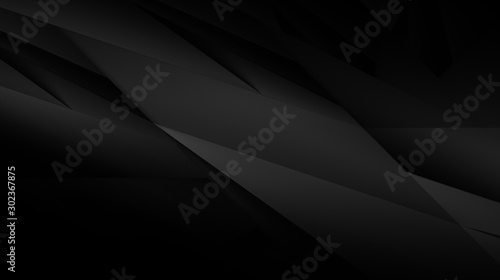 Fototapete Abstract dark background illustration with geometric graphic elements
