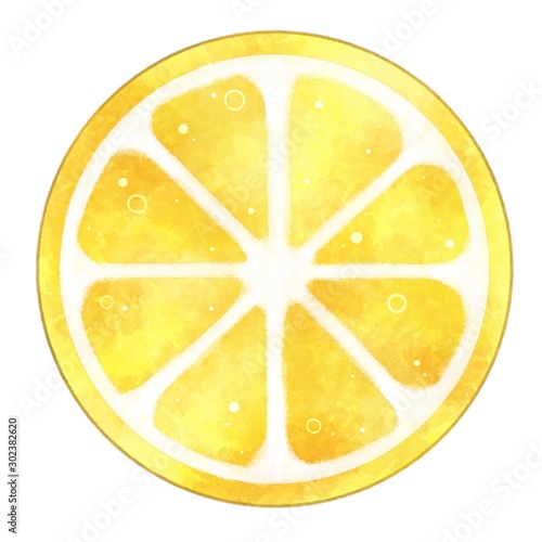 輪切りレモン 水彩風 イラスト素材 Stock Illustration Adobe Stock