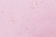 Pink background and confetti. Banner For designers.