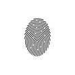 © gaga vastard - finger print fingerprint lock secure security logo vector icon illustration