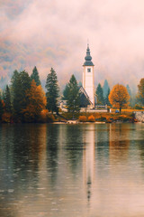 Poster - Lake Bohinj In National Park Triglav, Slovenia