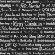 Chalk Drawn Multilingual Holiday Vector Background