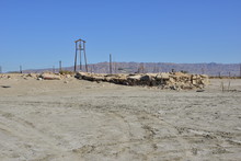 The Remains Of The Bombay Beach Resort At The Salton Sea In California