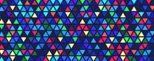 Abstract Multicolored Background Of Triangles. Polygonal Backdrop.