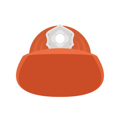 Sticker - firefighter helmet flat style icon