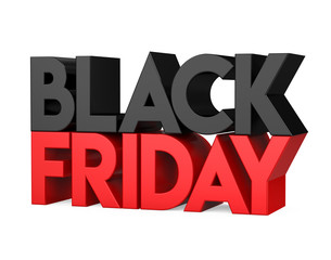 Wall Mural - Black Friday Concept Isolated