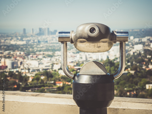 Fotografía LOS ANGELES, USA - SEPTEMBER 20: Griffith Observatory on September 20, 2015 in Los Angeles, United States