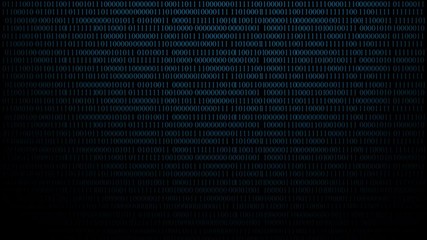 3D rendering of a science technology binary code data network.3D rendering of a science technology binary code data network. Network of binary data codes. Increasing global network and data connection