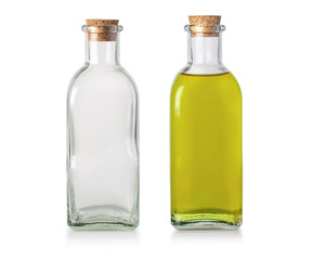 Wall Mural - glass bottle isolated on white