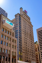 Dallas, Texas, March 16, 2019: Magnolia Hotel Building Has A Pegasus Image On It Top Since 1934, But The Original Was Taken Down For Repair In 1999 And A Replicate Was Put In Place.