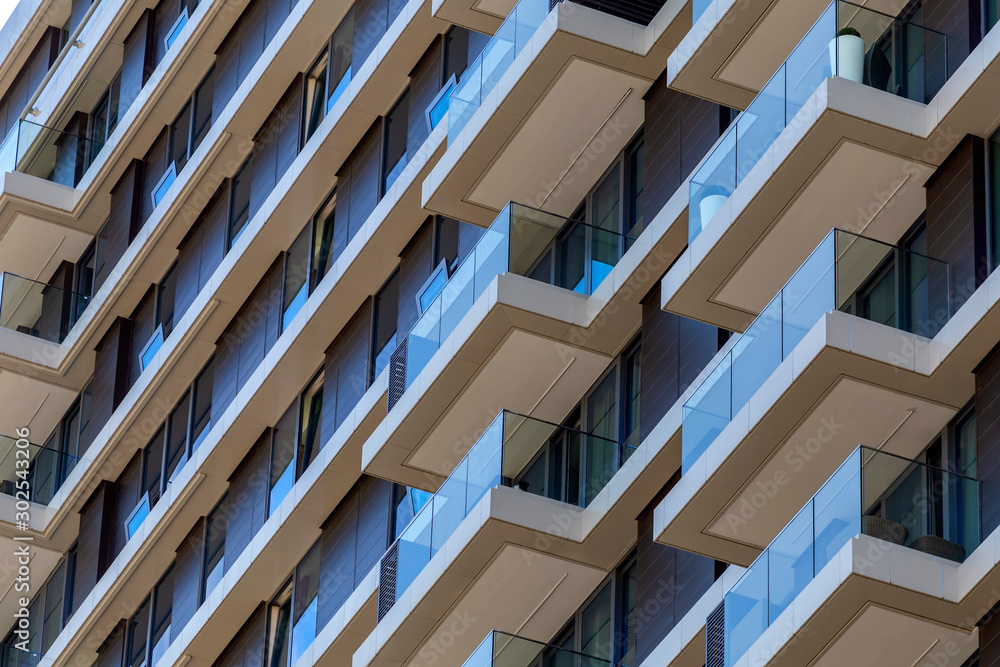 Modern high rise apartment buildings Stock Photo | Adobe Stock