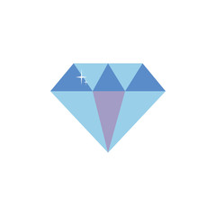 Sticker - Isolated diamond icon flat design