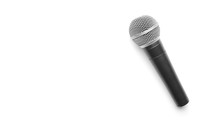 Modern Microphone On White Background