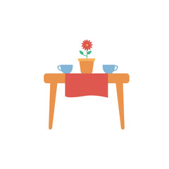 Wall Mural - Isolated table icon flat design