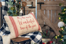 Cute Pillow For Christmas - Rustic Modern Farmhouse Style Christmas Decor For The Home 