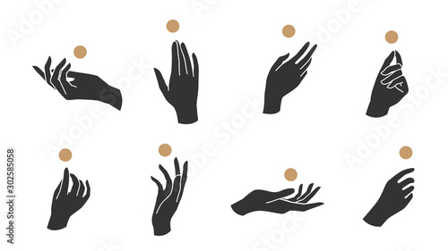 wallpapers Hands Poses Vector https stock adobe com uk images hand linear style icon hands and fingers vector design in various poses for create logo and line arts design template 302585058 start checkout 1 content id 302585058