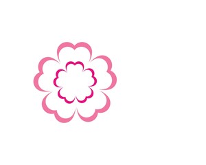 Sticker - flower icon vector illustration design