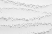 White Abstract Striped Powder Texture With Horizontal Waves.