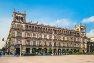 Wall Mural - old city hall of mexico city near zocalo