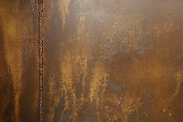 rusty background with welds