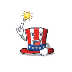 Sticker - Uncle sam hat with have an idea cartoon