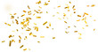 Leinwandbild Motiv Golden shiny confetti