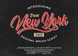 © Алексей Руденко - Bronx. New York City print. Hand made script font. Stylish badge for stickers or prints on clothes.